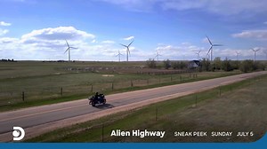 Former Colorado law enforcement officer Chuck Zukowski has been researching and investigating UFO-related incidents for over 30 years. Now, together with his son, Daniel, and investigator Heather Taddy, he is pursuing the cases that authorities ignore and searching for definitive proof of UFOs along America's infamous Alien Highway. All new series, Alien Highway, premieres Sunday July 5 at 8:30pm AEST/NZ. | Discovery Channel Australia