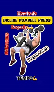 How to perform INCLINE DB PRESS💪💪💪 @highlight #everyoneシ゚ #follower #friends #highlights2024 #highlightseveryonefollowers #gym #properform | Nelson Boron