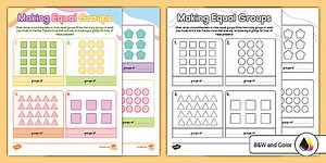Second Grade Making Equal Groups Worksheet