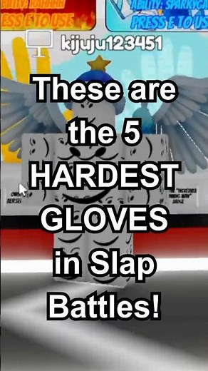 5 HARDEST Gloves to get in Slap Battles #roblox #slapbattles #gaming