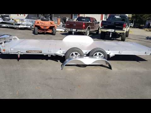 AlumA 8218 tilt electric power up down carhauler trailer