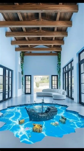 This Pirate Ship Floor Transformation Will Blow Your Mind 🤯 | Epoxy Art Masterpiece