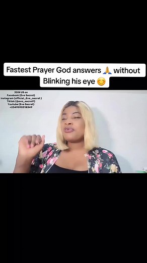Fastest Prayer God Answers Without Blinking His Eye