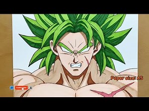 How to Draw Broly Full Power | Epic AnimeDrawing Tutorial. #art #anime #drawing #broly #viral #video