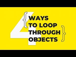 How To Loop Through Objects In Javascript