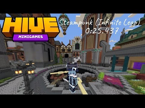 Hive Bedrock Deathrun | Steampunk (Infinite Leap) | 0:25.437