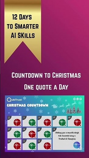 12 Days of Trusted AI Secrets - Countdown to Christmas with this Advent Calendar #ai #aitips #tech