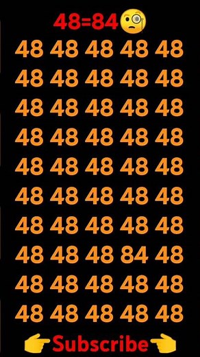 👉#find ribbles 84 #find the odd number 🤔