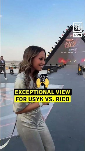 Oleksandr Usyk vs. Rico Verhoeven provides SENSATIONAL VIEW by the Pyramids in Egypt