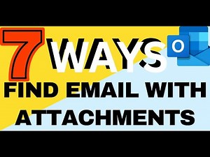 Find Email Attachments FAST in Outlook with These 7 Tricks