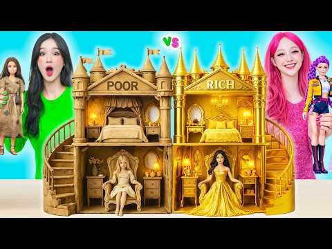 We Build a Secret Room: $1 Vs $100 000 House | One Color Challenge by BOBAPIC