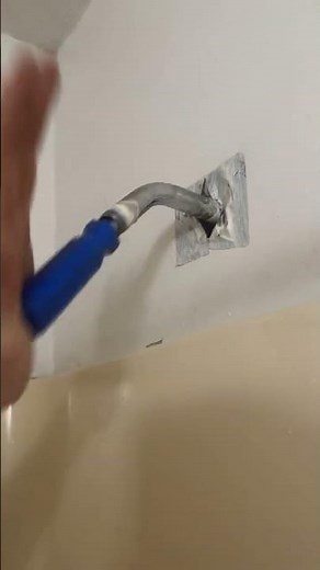 How to take off an old shower arm. #plumbing #howto