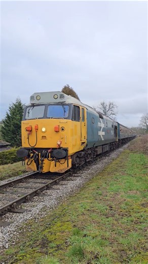 BR Class 50 Valiant 50015 Built 1968 at Irwell Vale Station on the Winter Warmer Diesel Running Day
