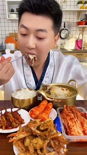 Simple and traditional boiled chicken soft shell crabs recipe asmr | It's so delicious and yummy....