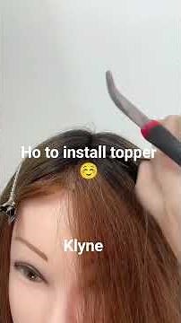how to install topper ☺️ #topper #haircare #hairstyles #toper #hair #stylehair #klynebeauty #locs