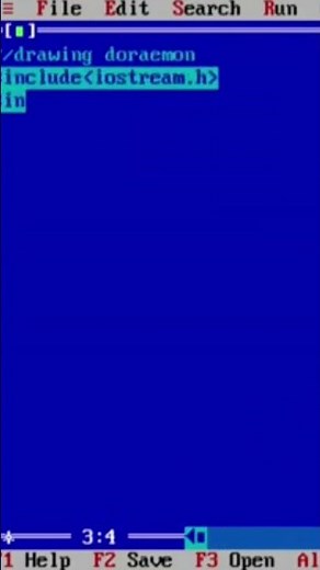 I created Doraemon face using c graphics!!!..Get complete video link in description