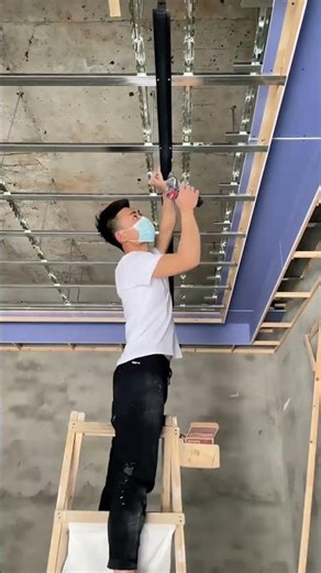 Floating Ceiling in Self-Built House | Magnetic Track Installation & Wood Framing