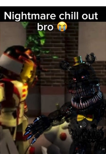 Nightmare chill out bro… or not actually he’s not exactly in the wrong here. #pghlfilms #fnaf #robloxpiggy #nightmarefnaf #nightmarechillout