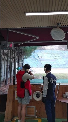The clay shooting prowess of my British friend. #airsoftfun #budgettravelkorea #koreatravel