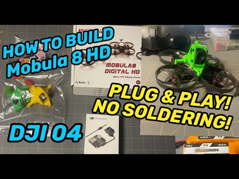 How to build a Mobula 8 HD - DJI 04 Drone. +Maiden Flight