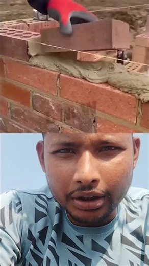 amazing brick wall construction 🏢#building #brickwall #