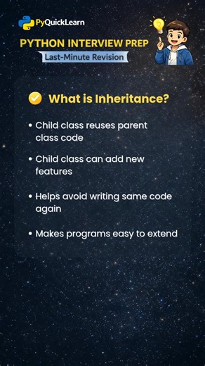 Inheritance in OOP with examples? #python #interview #pythonprogramming #coding #shorts #learning
