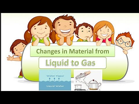 Changes in Material from Liquid to Gas