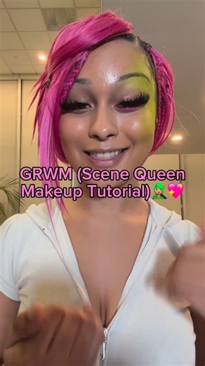 GRWM (Scene Queen Makeup Tutorial)🧑🏽‍🎤💖 Frutiger Metro Inspired :3 #sceneboy out now 🎵 What makeup should I try next? ✨💄 | Ve’