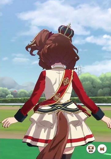 [ウマ娘]ふわふわ系で可愛い勝負服アストンマーチャンの勝利ポーズ