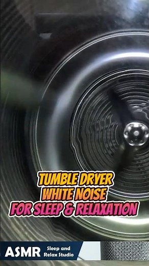 Tumble dryer white noise for sleep and relaxation
