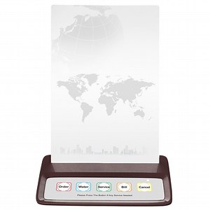 [Hot Item] Wireless Service Waiter Call Table Buzzer with Menu Advertising Board