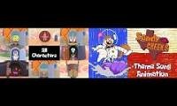 Mix of 2 videos from youtube : THE SANDY CHEEKS INTRO COMPARISON!!!