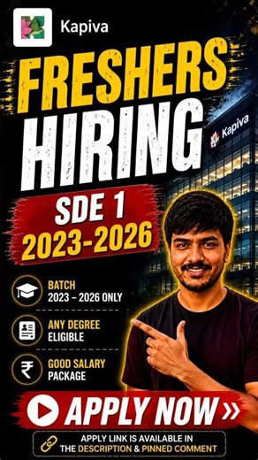 🚀 Kapiva Off Campus Drive 2025 | Software Development Engineer (SDE 1)