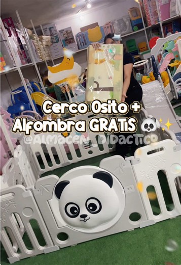 🐼✨ ¡El cerco Osito que todas aman ya llegó! Y sí… incluye alfombra GRATIS 🎁💥 Un espacio seguro, cómodo y lleno de diversión para tu peque 💕 ✔️ Paneles de polipropileno resistente ✔️ Puerta con seguro externo ✔️ Panel didáctico aro de básquet ✔️ Diseño tierno que enamora ✔️ Alfombra incluida para mayor protección 📲 Escríbenos ahora y asegura el cerco más pedido con regalo incluido ⚠️ Stock limitado 📌 ENCUÉNTRANOS COMO: @almacendidactico_ec 📱 ESCRÍBENOS: wa.me/593964079978 📍 VISÍTANOS EN G