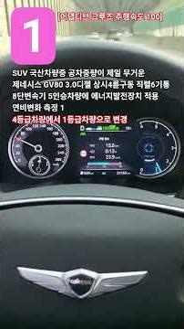 #SUV 국산차량중 공차중량이 제일 무거운 제네시스 GV80 3.0D 4WD 직렬6기통 #에너지발전장치 설치 #연료절감 #요소수절감 #CO2저감 #배기가스저감 #출력향상 #소음저감