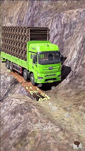 It looks difficult but it's actually easy #niutruck #snowrunner