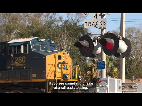 Railroad Crossing Emergency Notification Signs