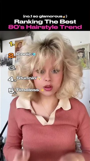 Ranking the BEST 80's Hairstyle Trend (no.1 so glamorous💅)
