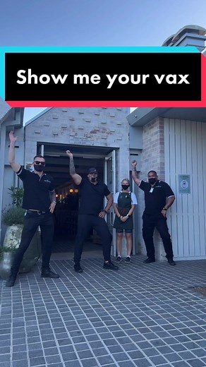 Security Guard Show me your vax 😂