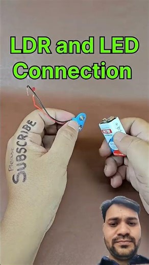 LDR and LED light with DC motor experiment ❤️👍👍 LDR sensor project