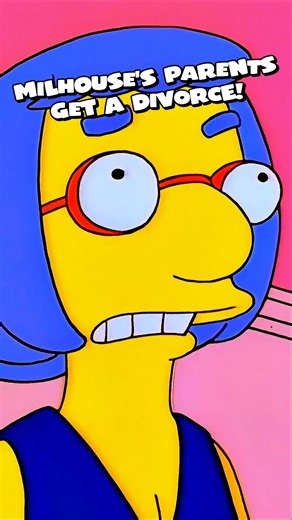 Milhouse's Parents Get A Divorce 🥺 #simpsons #shorts