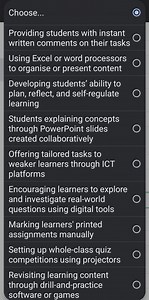 Choose...Providing students with instant written comments on ... | Filo