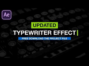 Easily Create Text Typewriter Effect in Adobe After Effects | After Effects Tutorial