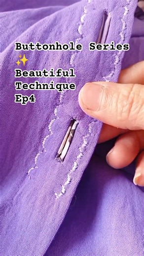 Episode 4: Beautiful Buttonhole Technique Sewing Tutorial | Shorts | SewEasyTrick