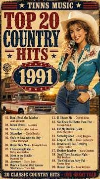 Top 20 Country Hits of 1991 🎙️ Classic 90s Country Songs | TINNS MUSIC