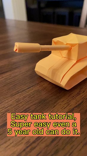 Easy Origami Tank Tutorial for Kids