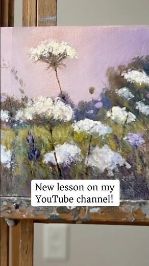 I put down my pastels and tried acrylic painting! Watch the video! ￼￼#acrylic painting