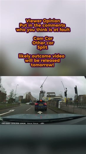 Roundabout crash, who is at fault?