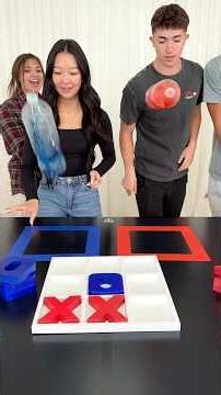 Bottle Flip Tic Tac Toe Battle! Girls vs Boys