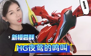 【测评】HG要PG化？来和胶娘一起拆组最新模型 HG夜莺吧